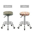 thumbnail image 3 of Uemuo Popcorn Pattern Round Bar Stool Seat Covers Washable Stool Cushion Slipcover Elastic Bar Chair Covers-14 inch, 3 of 7