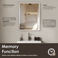 thumbnail image 3 of Fenice 24" Aluminum Surface-Mount/Reccessed Lighted Mirror Medicine Cabinet, 3 of 7