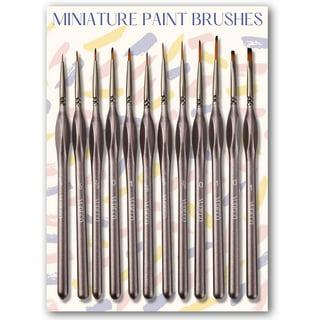 8pcs Professional Detail Paint Brushes Set Miniature Fine Tiny