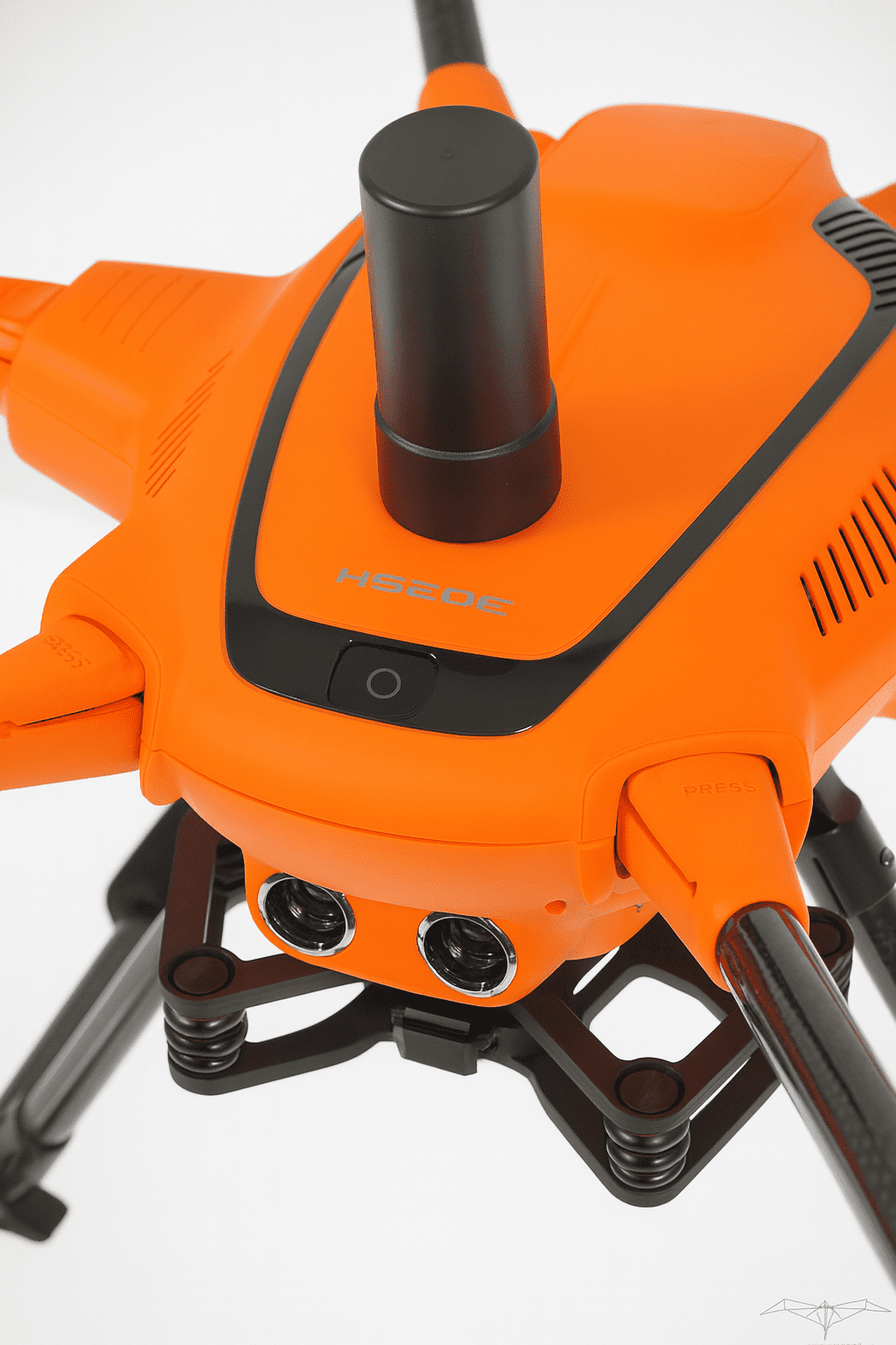 Yuneec H520E RTK Drone + CGOETX ETx Dual-Sensor 3-Axis Gimbal Camera, ST16S, 2 Power 4E Batteries, Accessories Box, Balancing Smart Charger, Orange