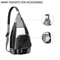 thumbnail image 4 of Modern Abstract Sling Backpack - Clean Line Geometric Print Crossbody Bag, Fashionable Water-Resistant Daypack, 4 of 4