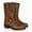 Yellowish Brown, variant on Cowboy Boots for Men Square Toe Pull on Western Boot Leather Mid Calf Casual Work Boots