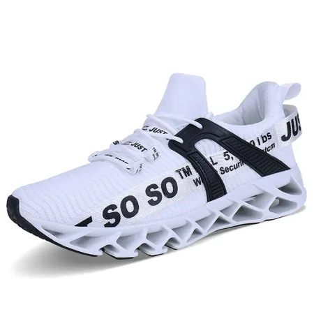 

Men‘s Trendy Shock Absorption Breathable Mesh Athletic Shoes Walking Sneakers Blade Type Shoes
