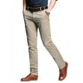 thumbnail image 2 of Matchstick Men’s Slim-Fit Flat Front Tapered Casual Chino Pants, 2 of 10