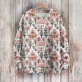 thumbnail image 5 of Women's Long Sleeve Christmas Pullover 3 D Christmas Printed Pullover Sweatshirt, 5 of 7