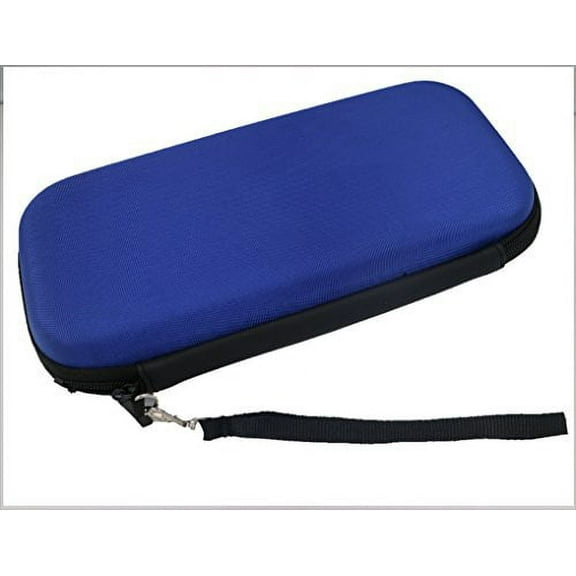 EVA Carry bag with 16 game cartridge slots accessory compartment for Nintendo Switch - BLUE