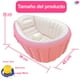 thumbnail image 2 of Bañera Inflable para Bebé EcoBaby Original Rosa con Bomba de Inflado, 2 of 12