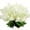 White, variant on Sinhoon 4Pcs Artificial Hyacinth Flowers Fake Wisteria Flowers UV Resistant Silk Flowers Floral Arrangements for Home Wedding Party Garden Porch Hotel Outdoor Cemetery Decor White