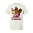 thumbnail image 2 of Wild Bobby In October We Wear Pink Protest Fists Breast Cancer Awareness Men Tee, White, 5X-Large, 2 of 6