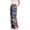 Dark Blue, variant on Women’s Floral Print Side Velcro Closure Pants for Post Surgery Recovery Comfortable Loose Fit Elastic Waistband Design
