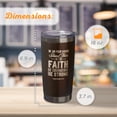 thumbnail image 2 of Christian Art Gifts Stainless Steel Double Wall Vacuum Insulated Travel Mug Tumbler for Women & Men: Stand Firm - 1 Cor. 16:13 Bible Verse, Non-toxic, BPA-free, Clean Hot/Cold Drinkware, Brown, 18 oz., 2 of 6