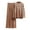 Khaki womens 2 piece sets, variant on Usmixi Womens Sweater Outfits Set Knitted Sweater 2 Piece Outfits for Women Fashion Striped Print Irregular Hem Pullover Sweater High Waist Wide Leg Pant Sweater Lounge Sets