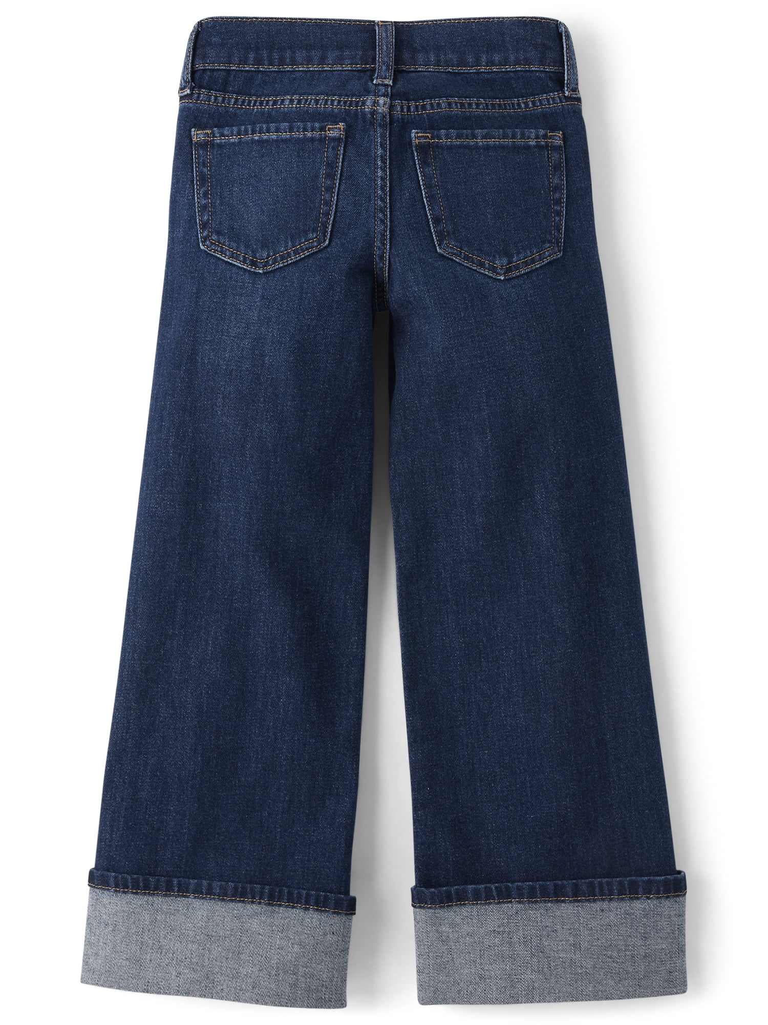 The Children's Place Girls Roll Cuff Wide Leg Jeans, Sizes 4-16
