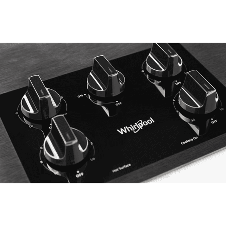 Whirlpool - 36" Electric Cooktop - Black