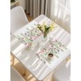 thumbnail image 5 of Pink Green Spring Placemats Set of 8, Floral Eucalyptus Leaves Watercolor Plant Placemats for Dining Table, Place Mats for Kitchen Tabletop, Waterproof Wipeable Dining Table Mats Set, 5 of 9
