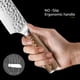 thumbnail image 2 of Cuchillo de Cocina Cuchillo de Cocina Martillado Japonés para Cortar y Cortar Carne y Verduras, 2 of 7