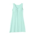 thumbnail image 7 of Tnhcen Women's Fashion Solid Round Neck Modal Padded Tank Sleep Dress - S-3XL 20%Modal 40%Cotton 40%Polyester, 7 of 7
