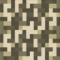 thumbnail image 1 of Ahgly Company Machine Washable Indoor Square Transitional Coffee Brown Area Rugs, 5' Square, 1 of 7