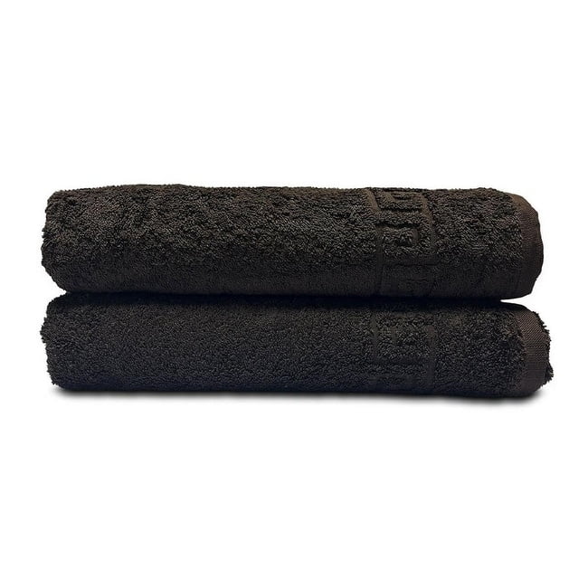 2 Piece 100 Cotton Hand/Bath Towel with Color Options Dark Brown Hand