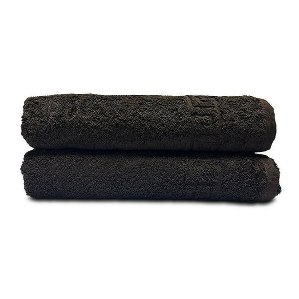2 Piece 100 Cotton Hand/Bath Towel with Color Options Dark Brown Hand