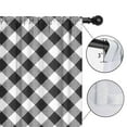 thumbnail image 4 of Blackout Kids Curtains,Black White Checkerboard Checkered Pattern Childrens Insulated Curtains Set Of 2,Bedroom Essentials,Toddler Room Decor 52"x84", 4 of 5