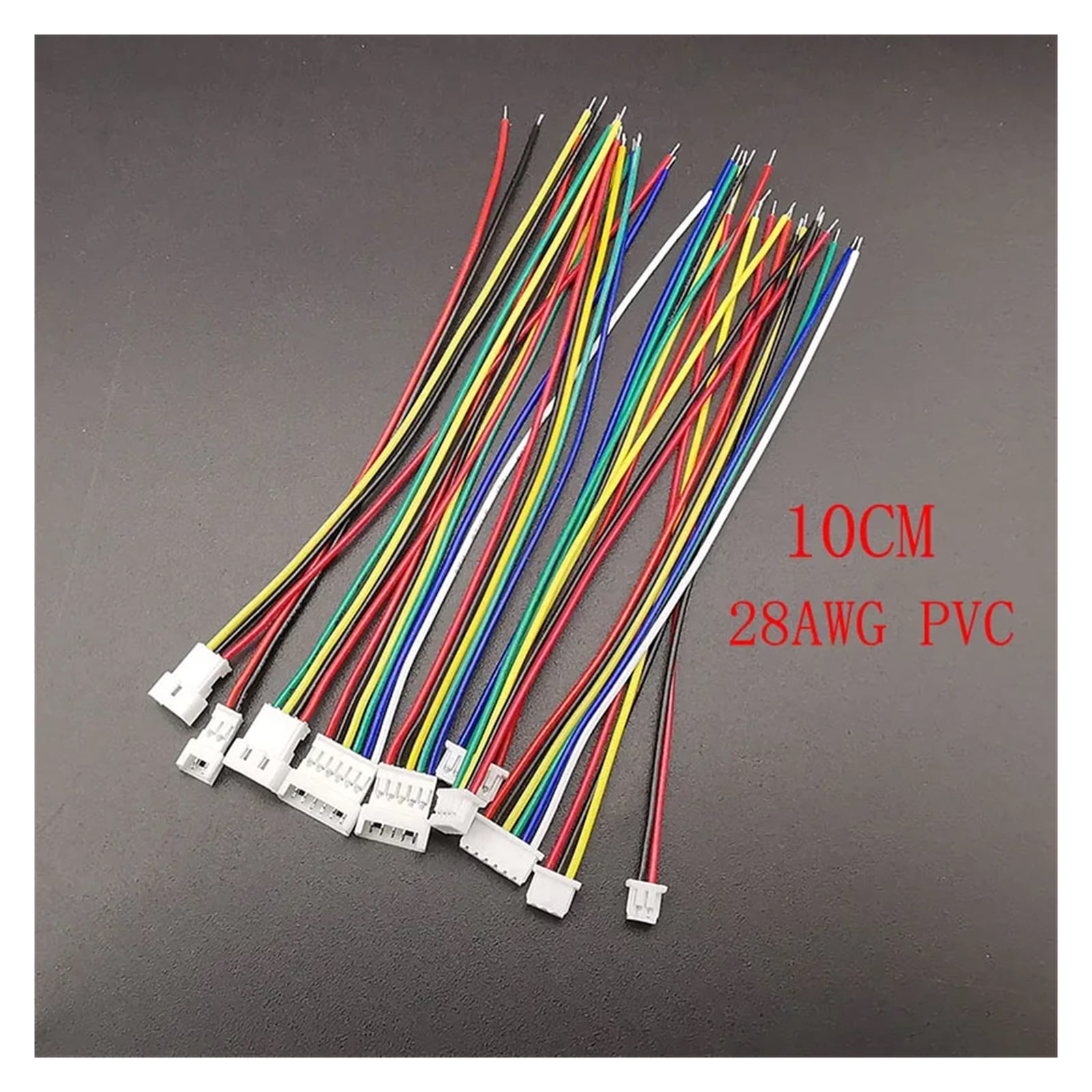5/10 Pairs JST 1.25 Male Female Wire Connector Pitch 1.25mm 2P/3/4/5/6 Pin JST Plug Jack Terminal Cable Connector Length 10CM