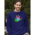 thumbnail image 2 of Colorful Corgi Bowtie Portrait Sweatshirt Men -Image by Shutterstock, Male Large, 2 of 4