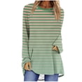 thumbnail image 2 of Jienlioq Corset pour Femmes, Manches Longues, Col Rond, Blouse Ample, Imprimé Graphique, Soldes, 2 of 5