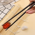 thumbnail image 5 of UPOUART 5 Pairs Fiberglass Chopsticks Set Black Plastic Heat Resistant for Snack and Sashimi, 5 of 8