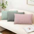 thumbnail image 1 of Popular Picks,Pillow,Twisted Texture Solid Color Pillowcase, Rectangular Waist Pillowcase, Comfortable for Living Room, Kitchen, and Office Use, | Nylon,Spandex, Green-984 MIANHT, 1 of 9