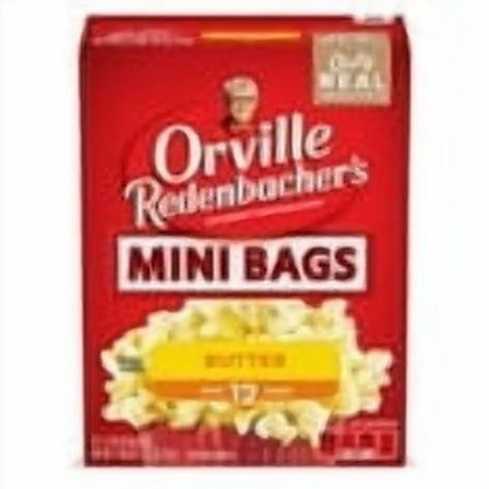 Orville Redenbacher's Butter Popcorn, Mini Bags, 1.5 oz, 12 Count-Pack of 2