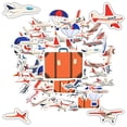 thumbnail image 5 of 35pcs Colorful Aircraft Stickers Aviation Kids Stickers Transportation Fun Stickers for Laptops Notebooks Suitcases, 5 of 9