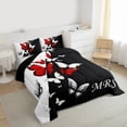 thumbnail image 3 of Manfei Boys Girls Flying Butterflies Full Size Comforter Sets 3-Piece,Happy Valentine's Day Bedding Comforter Set,Romantic Lover Couple Lightweight Bedding Sets,Ultra Soft Home Decor,Reversible, 3 of 8