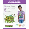 thumbnail image 2 of Teenage Mutant Ninja Turtles Leonardo Michelangelo Raphael Big Boys 4 Pack T-Shirts Blue/Purple/Orange/Gray 14-16, 2 of 5
