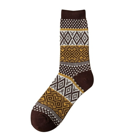 

TANGNADE Women Retro Multicolor Ethnic Style Funny Pattern Fashion Socks