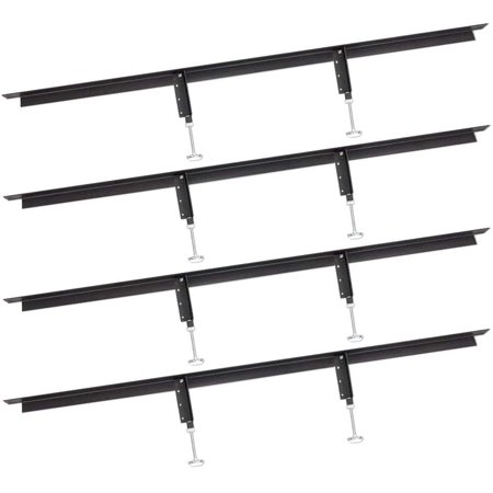 Glideaway Heavy Duty Steel Bed Frame Center Support  Universal Metal Replacement Slats  for Wooden Beds  Extra Support for Bariatric Overweight Persons Queen Size with Bonus Non Slip Rubber Grippers