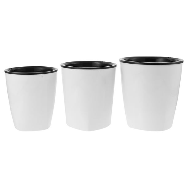 3pcs automáticos auto riego potes prácticas macetas hidroponales para balcón