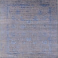 thumbnail image 1 of Ahgly Company Machine Washable Indoor Square Industrial Modern Slate Blue Grey Blue Area Rugs, 4' Square, 1 of 1