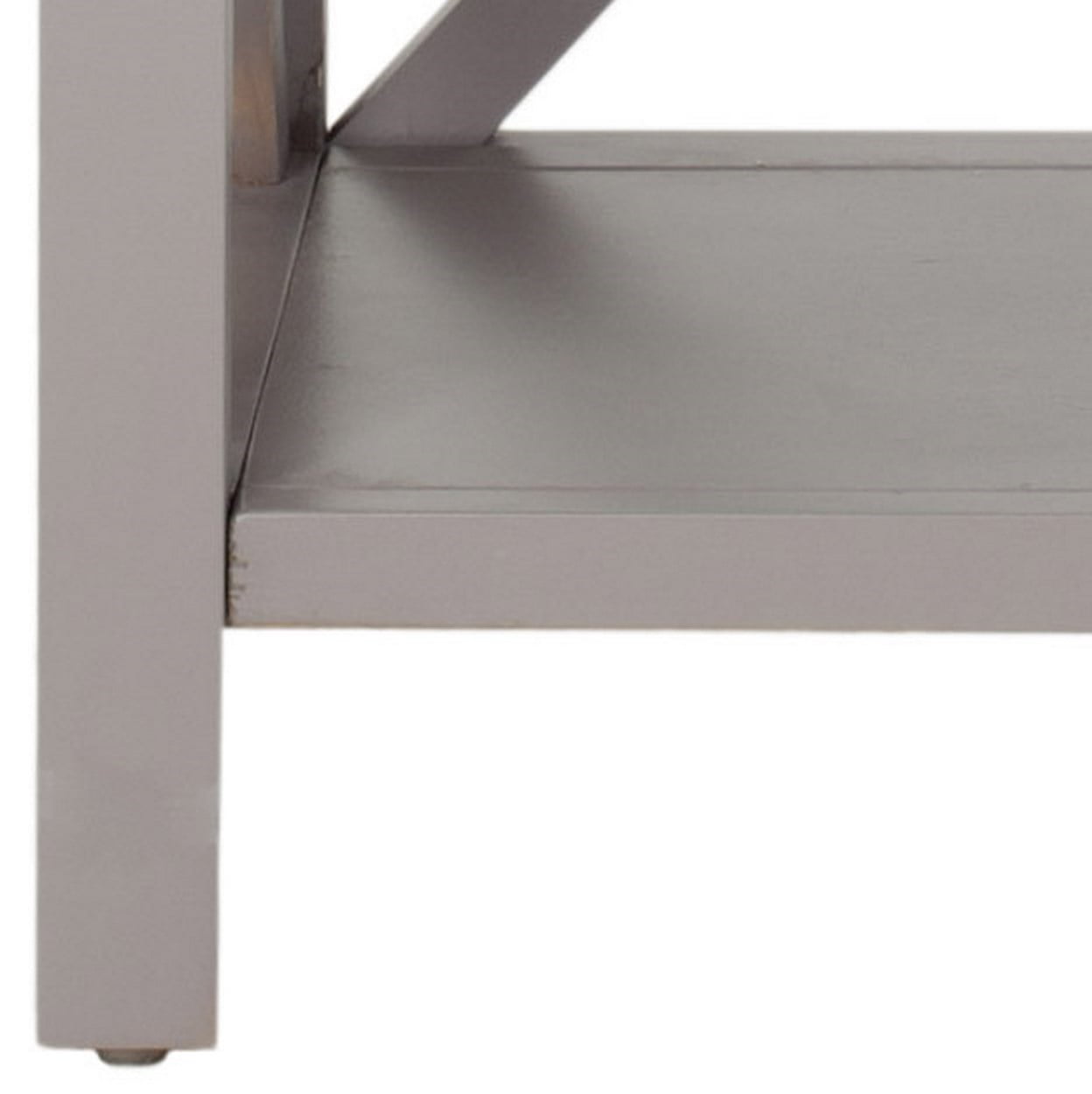 SAFAVIEH Candence Nautical Cross Back End Table, Quartz Grey