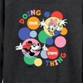 thumbnail image 3 of Disney - Doing Our Own Thing - Women's Lightweight French Terry Long Sleeve Shirt, 3 of 5