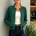 thumbnail image 3 of Guluxicc Women's Bomber Jackets with Pockets Full Zipper Long Sleeve Solid Casual Jackets for Everyday Wear Fall Winter Casual Outfits, 3 of 8