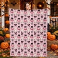 thumbnail image 2 of OutmaxHome Halloween Theme Print Throw Blanket, 78.7x59.1 Inch Soft Lightweight Comfortable Blanket, for Bedroom Livingroom Sofa Holiday Party, 2 of 6