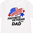 thumbnail image 4 of Inktastic My Favorite Veteran is My Dad Boys or Girls Long Sleeve Toddler T-Shirt, 4 of 5
