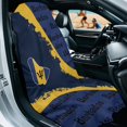 thumbnail image 3 of XYZCANDO Barbados Flag & Typography Pattern Car Seat Towel Cover Sweatproof, Non-Slip Breathable Automotive Seat Towel Protector Machine Washable, 3 of 11