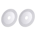 thumbnail image 1 of Disco de corte de azulejos de diamante de 100 mm x 15 mm con soldadura al vacío de Uxcell, paquete de 2, 1 of 5