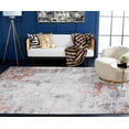 thumbnail image 3 of SAFAVIEH Invista Gerard Abstract Area Rug, Grey/Light Grey, 6'7" x 6'7" Square, 3 of 9