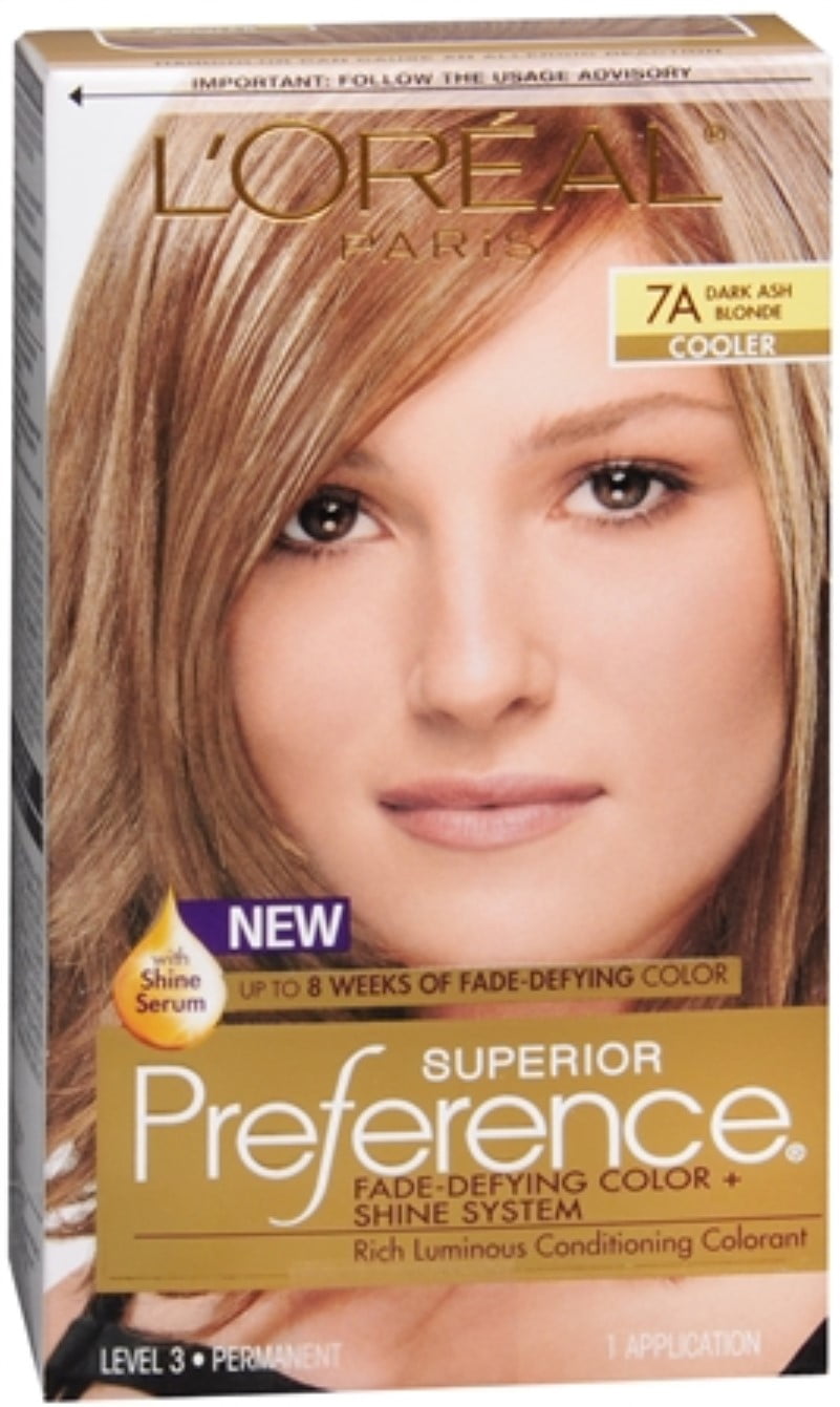 L Oreal Superior Preference 7a Dark Ash Blonde Cooler 1 Each Pack Of 2 Walmart Com