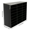 thumbnail image 2 of Desktop File Holder, Office Mailbox Modern Black Literature Organizer, 24-compartment Literature Organizer 29*11.9*23.5in, 2 of 25