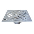 thumbnail image 1 of Resumidero Cuadrado Meer CNX 4" Zinc Acero Inoxidable Anticucarachas Coladera Baño, 1 of 1