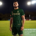 thumbnail image 7 of Zimjoy Men's 2026 Mexico Jersey Shirts Mexican Soccer Jerseys for Men Short Sleeve Crew Neck Athletic Soccer T Shirts Dark Green M, 7 of 7